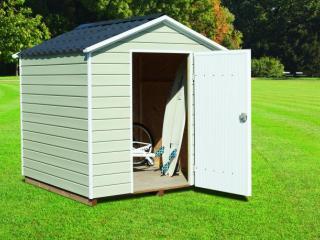 Abri pour mobil-home en PVC avec toit 2 pentes 6m², CLAIRVAL